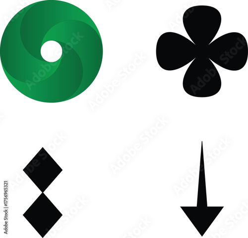 Abstract Graphic Shapes and Symbols Collection