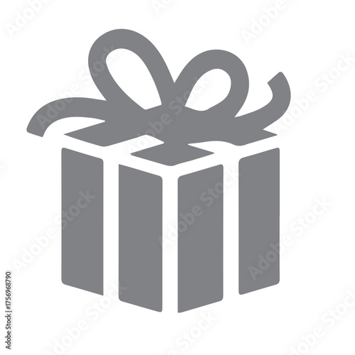 Gift box with a ribbon