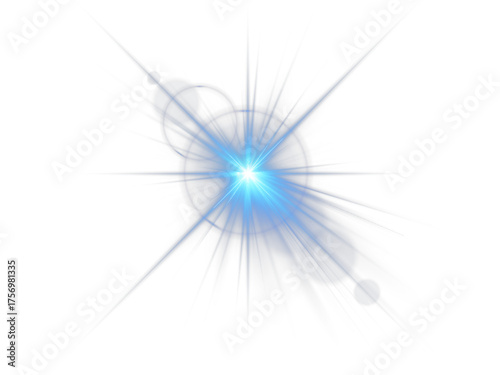 Cyan sparkle PNG with radiant beams and luminous highlights. Bright flares create futuristic elegance and visual energy. Perfect for digital design, abstract visuals, or neon compositions.