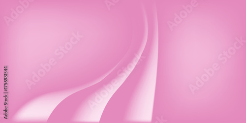 Elegant pink abstract background with soft flowing curves and smooth gradient design