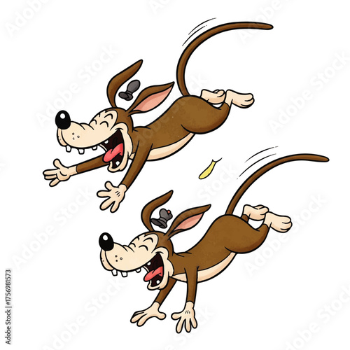 Adorable Cartoon Wedding Couple Kissing with Hearts and Flowers, Expressing Love and Romance on Their Special Day - Vector Illustration