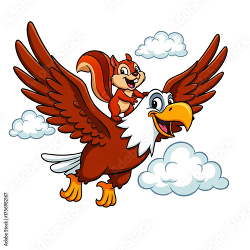 Adorable Cartoon Wedding Couple Kissing with Hearts and Flowers, Expressing Love and Romance on Their Special Day - Vector Illustration