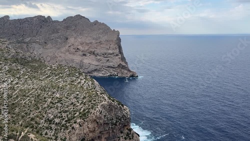Scenic cap de formentor and mediterranean sea in mallorca