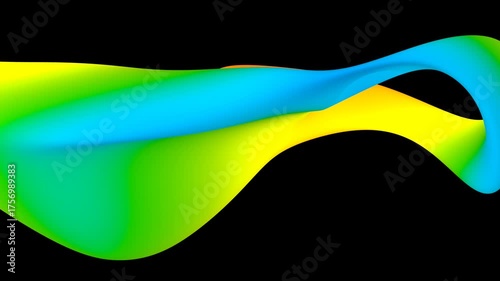 colorful abstract form (seamless loop)