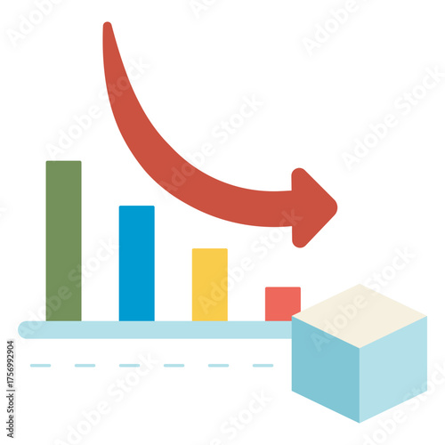 decrease sugar intake icon flat icon