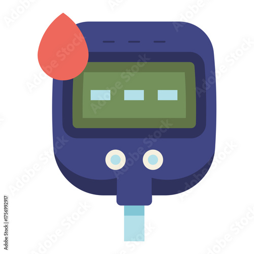 glucometer icon flat icon