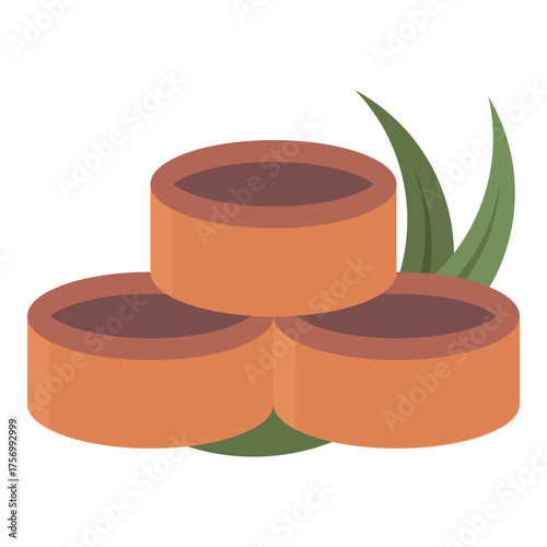 palm sugar icon flat icon