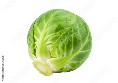 Tableau sur toile Fresh green Brussels sprout isolated PNG, healthy vegetable for cooking and sala