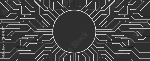 Abstract scientific circuit technology concept board background