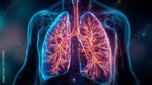 medical illustration of a human upper body.