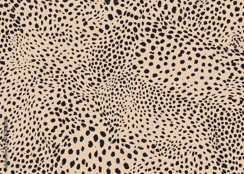 Cheetah skin pattern design. Animal print vector illustration background. Wildlife fur skin design illustration for web, home decor, fashion, surface, graphic design