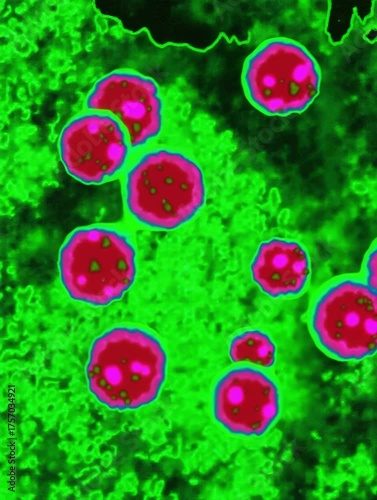 Microscopic Zika virus visualization for medical and biological research