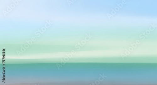 Abstract horizon with subtle color gradients representing sky and sea