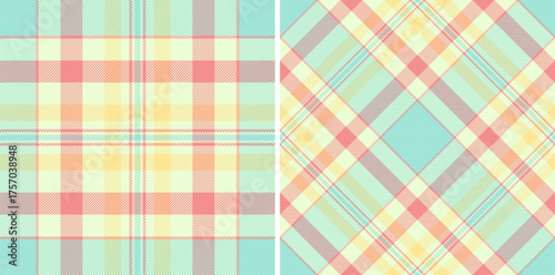 Delicate pastel plaid patterns create a calming and versatile textile design. Ideal for backgrounds, crafts, and stylish prints. Suits various creative applications.