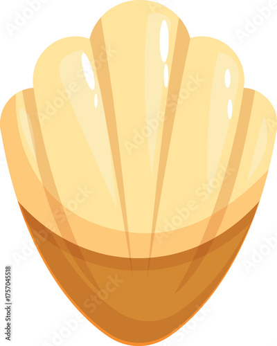 Freshly baked madeleine, a traditional small shell shaped sponge cake from france, showing its unique texture and golden color