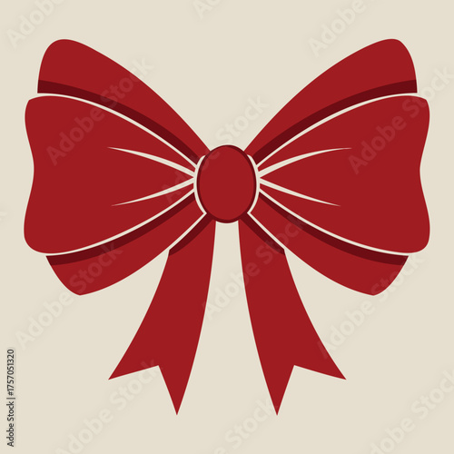 A large, tightly tied Christmas bow silhouette..
