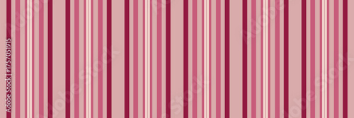 Contemporary seamless fabric background, romantic textile vector stripe. Luxurious lines vertical texture pattern in light and red colors.