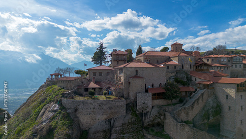 Meteora is a rocky region w...