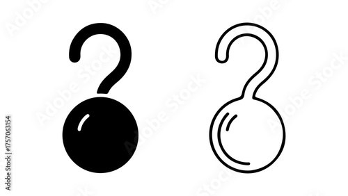 Question mark bulb with transparent background