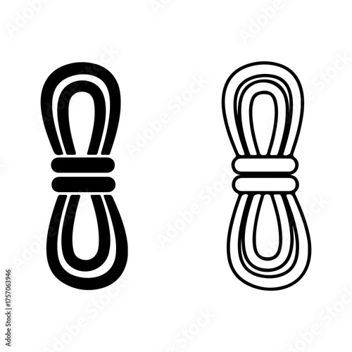 Rope knot with transparent background