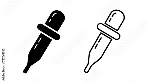 Dropper icons with transparent background