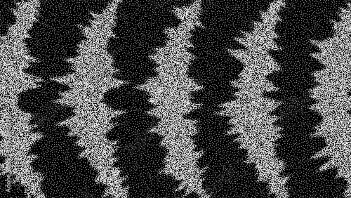 Dotted abstract background. Psychedelic pattern with white dots over black background.