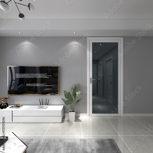 Bathroom glass door