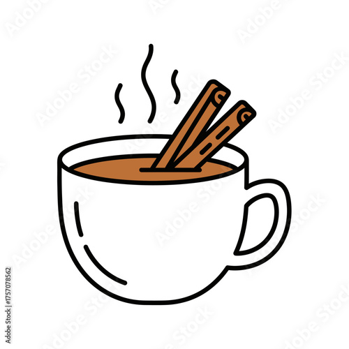 Cozy Cup of Cinnamon Tea - A Warm and Aromatic Beverage.