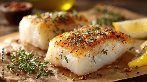 Delicious fillets of pollock or coalfish