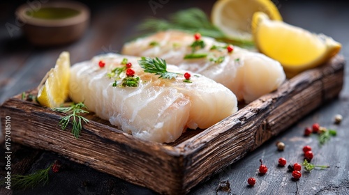 Delicious fillets of pollock or coalfish