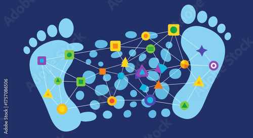 Foot Reflexology Chart with Organ Correspondences and Pressure Points.