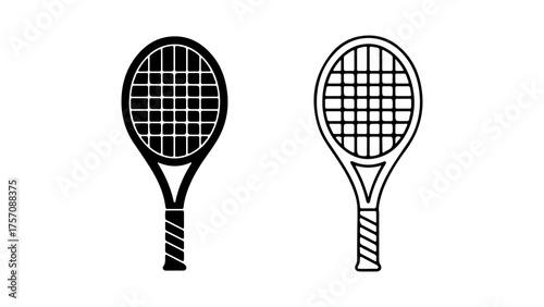 Tennis rackets with transparent background