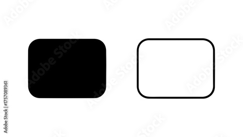 Black and white rectangles with transparent background