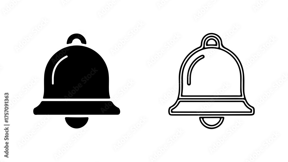Fototapeta premium Bell icon with transparent background