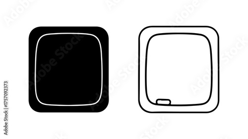 Light switch icons with transparent background