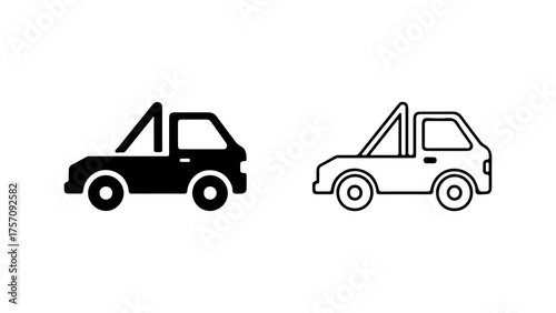 Wallpaper Mural Simple car icon with transparent background Torontodigital.ca