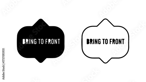 Bring to front speech bubbles with transparent background