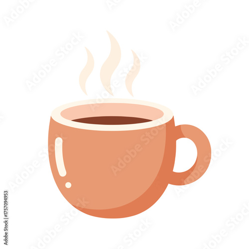 Enjoy a steaming cup of rich, dark coffee in a cozy mug to start your day off right with simple pleasure