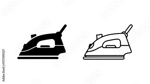 Iron appliance with transparent background