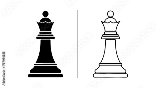 Chess kings with transparent background
