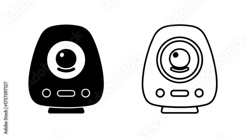 Baby monitor icon with transparent background