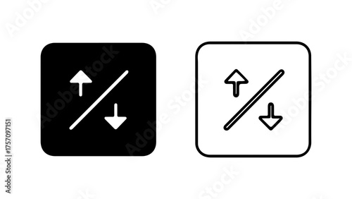 Shipping package handling care symbols with transparent background