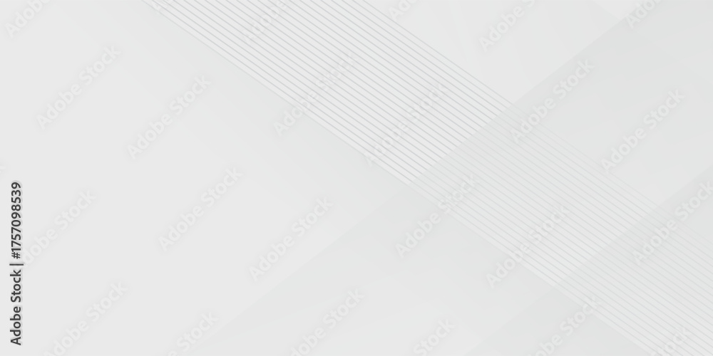 Obraz premium Soft white backdrop with elegant shape design. Abstract white geometric shape background picture