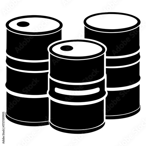black oil barrel