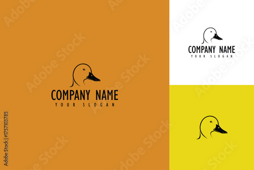 Elegant Duck Head Logo Design for Branding and Identity.