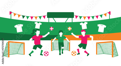 Football Game Celebration Outdoor Stadium Festive Sports Event
