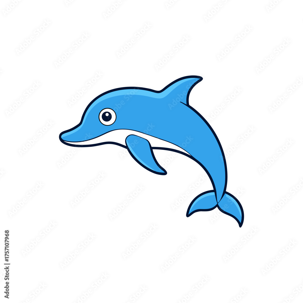 Fototapeta premium dolphin isolated on white