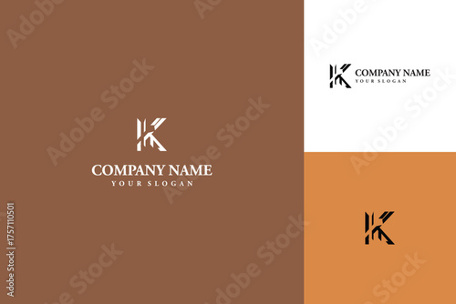 Elegant Initial K Logo Design for Brand Identity and Business.