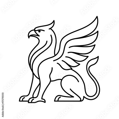 vector image of a Griffin