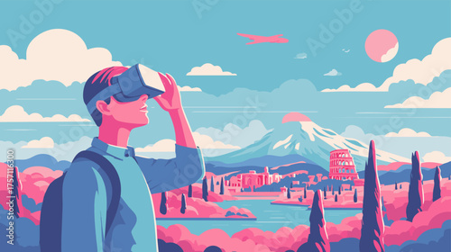 Virtual Reality Tourism Exploring Landmarks